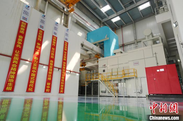 全国产化F级50兆瓦重型燃气轮机机组。　博鱼网页版供图